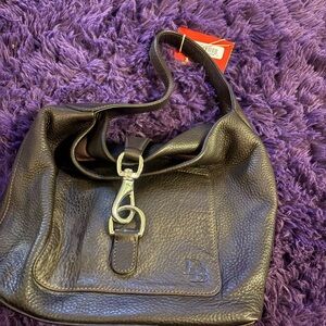 Dooney & Bourke Dark Brown Leather Shoulder Bag
